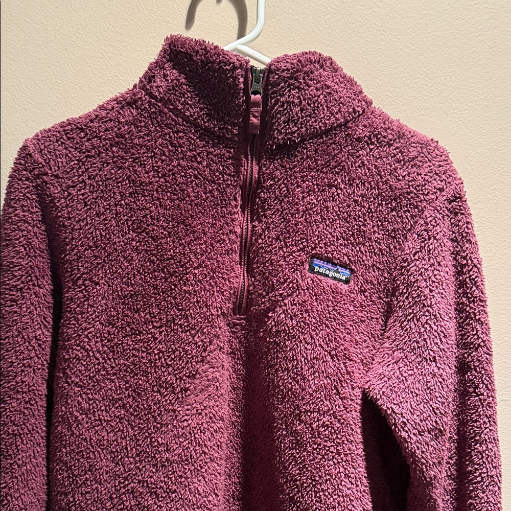 Patagonia Maroon Fleece Half-Zip Pullover